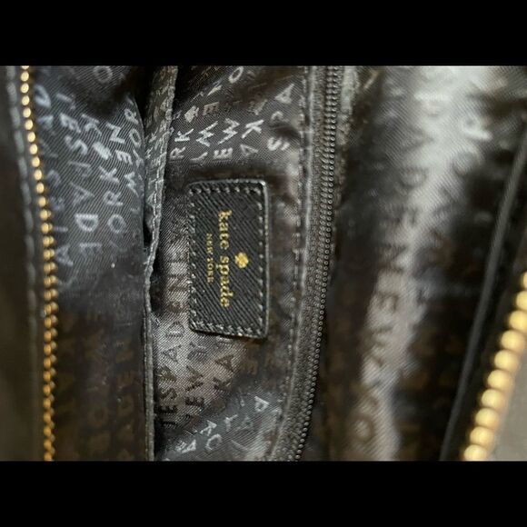 Kate Spade black nylon  large tote/shoulder bag top zipper . - Picture 10 of 16